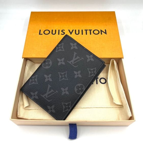 ดำ ที่ใส่ Passport Louis Vuitton ของแท้