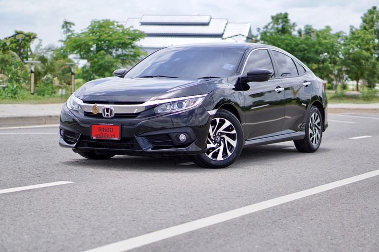 Honda Civic 2017 1.8 EL i-VTEC Sedan เบนซิน ไม่ติดแก๊ส เกียร์อัตโนมัติ ดำ