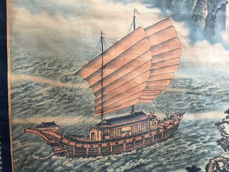 ภาพเรือสำเภาจีนสะสม A2 รูปที่ 3