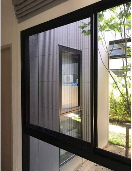 มุ้งลวดจีบเกรดเอพรีเมี่ยม มุ้งลวดประตูหน้าต่าง เหล็กดัดอบสี รูปที่ 3