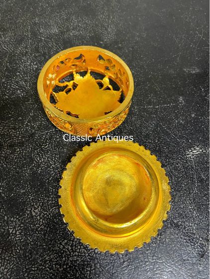 กระถาง กำยาน กะไหล่ทอง สะสมA26 รูปที่ 5