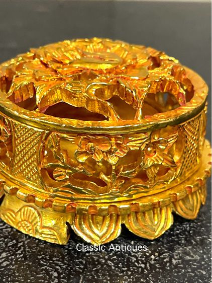 กระถาง กำยาน กะไหล่ทอง สะสมA26 รูปที่ 8