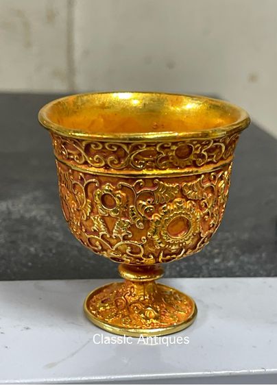 จอก กะไหล่ทอง สะสม รูปที่ 2