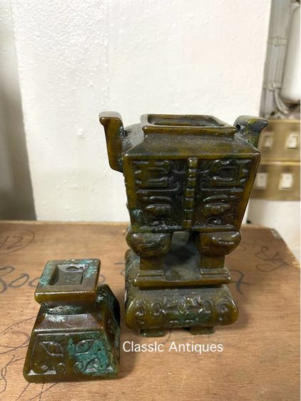 กระถางหิน แกะสลักสะสมB4 รูปที่ 6