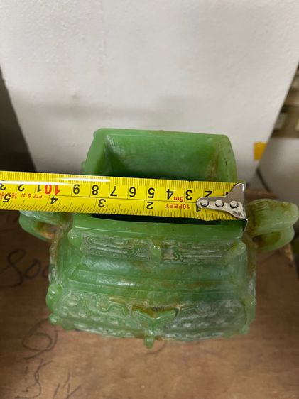 กระถางหินสองหู แกะสลักสะสมB5 รูปที่ 11