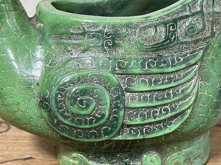 กระถางหิน แกะสลักสะสมB6 รูปที่ 9