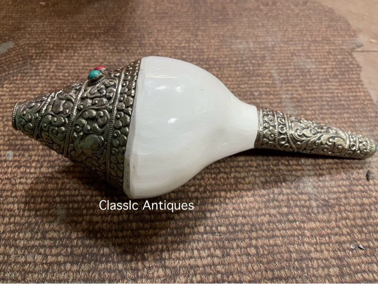 หอยสังข์  เวียนขวาหุ้มกะไหล่เงิน A2 รูปที่ 5