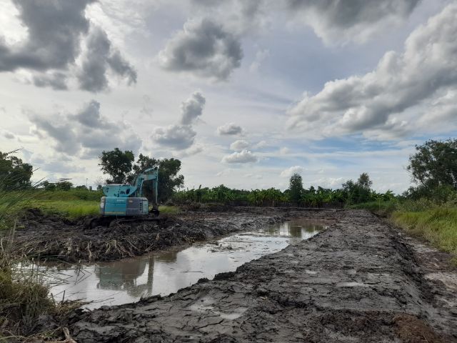 เคลียร์พื้นที่รกร้าง ปรับดิน ฝังกลบ ขนทิ้ง ยกร่องสวนปลูกต้นไม้ รูปที่ 14