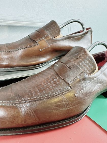 รองเท้าหนังแท้ Mezlan Sz.13us47eu30.5cm Made in Spain รุ่นJulio สีน้ำตาล พื้นหนัง แบรนด์ดี ของใหม่หลักหมื่น สภาพสวย ไม่ขาดซ่อม รูปที่ 11