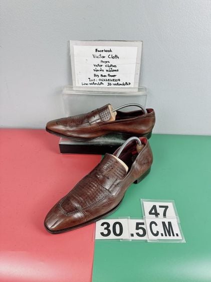 รองเท้าหนังแท้ Mezlan Sz.13us47eu30.5cm Made in Spain รุ่นJulio สีน้ำตาล พื้นหนัง แบรนด์ดี ของใหม่หลักหมื่น สภาพสวย ไม่ขาดซ่อม