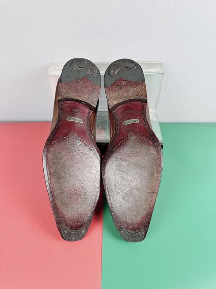 รองเท้าหนังแท้ Mezlan Sz.13us47eu30.5cm Made in Spain รุ่นJulio สีน้ำตาล พื้นหนัง แบรนด์ดี ของใหม่หลักหมื่น สภาพสวย ไม่ขาดซ่อม รูปที่ 3