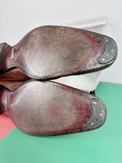 รองเท้าหนังแท้ Mezlan Sz.13us47eu30.5cm Made in Spain รุ่นJulio สีน้ำตาล พื้นหนัง แบรนด์ดี ของใหม่หลักหมื่น สภาพสวย ไม่ขาดซ่อม รูปที่ 6