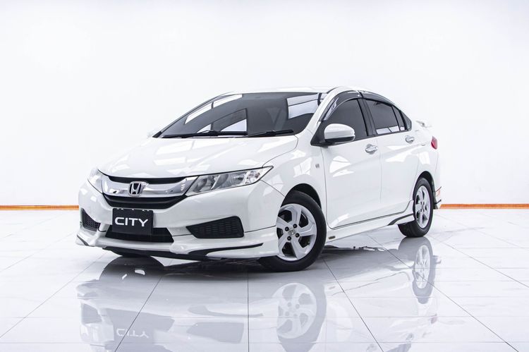 Honda City 2014 1.5 V Plus i-VTEC Sedan เบนซิน LPG เกียร์อัตโนมัติ ขาว รูปที่ 3