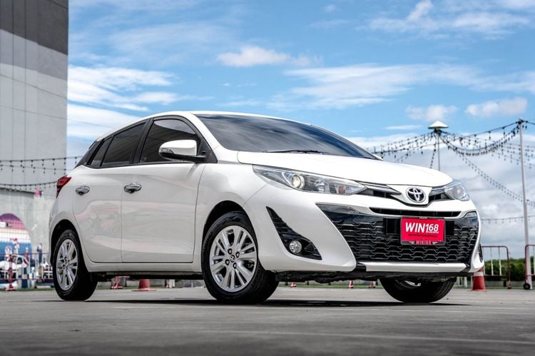 Toyota Yaris 2018 1.5 G Sedan เบนซิน ไม่ติดแก๊ส เกียร์อัตโนมัติ ขาว รูปที่ 1