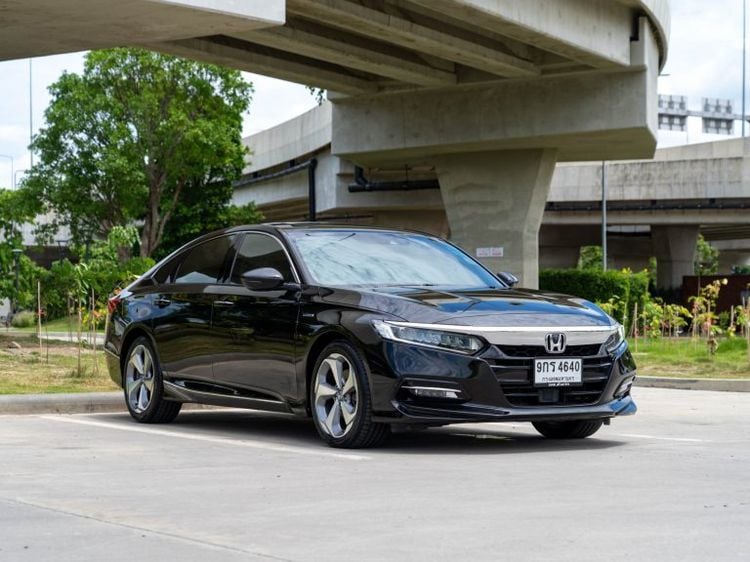 Honda Accord 2020 2.0 Hybrid Tech Sedan เบนซิน ไม่ติดแก๊ส เกียร์อัตโนมัติ ดำ