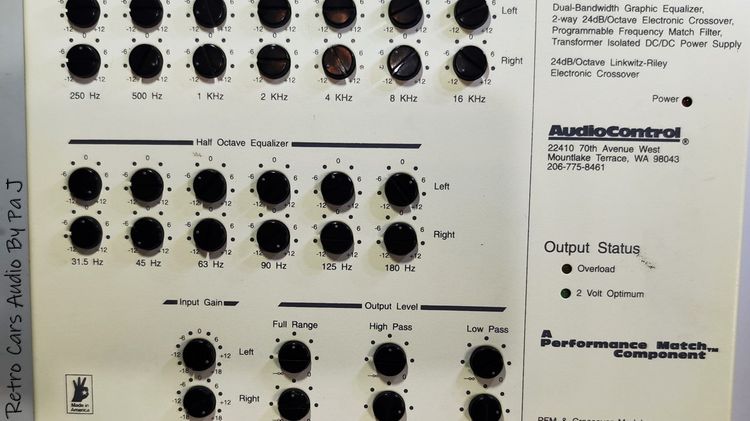 Audio Control EQX Series II รูปที่ 3
