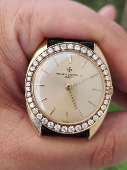  นาฬิกา VACHERON   CONSTANTIN GENEVE Diamond Vintage Men's Watch 18k Yellow Gold 