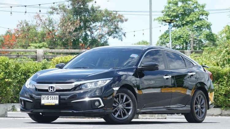 Honda Civic 2020 1.8 EL i-VTEC Sedan เบนซิน ไม่ติดแก๊ส เกียร์อัตโนมัติ ดำ รูปที่ 1