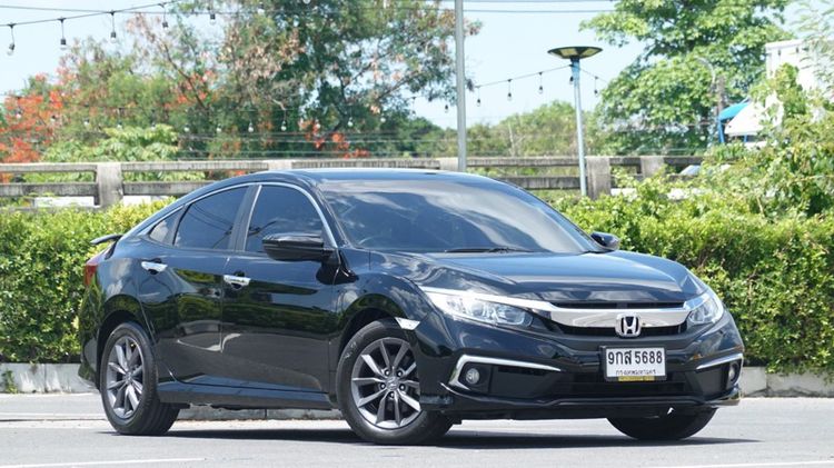 Honda Civic 2020 1.8 EL i-VTEC Sedan เบนซิน ไม่ติดแก๊ส เกียร์อัตโนมัติ ดำ รูปที่ 2