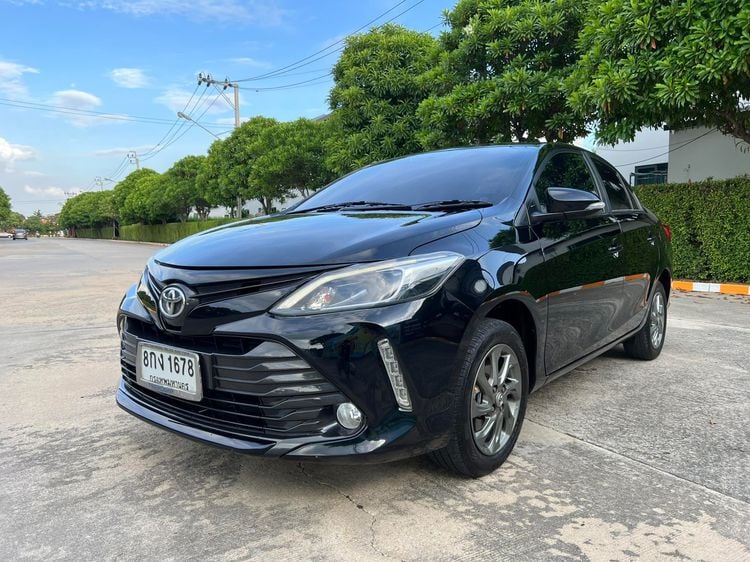 Toyota Vios 2019 1.5 Mid Sedan เบนซิน ไม่ติดแก๊ส เกียร์อัตโนมัติ ดำ รูปที่ 2