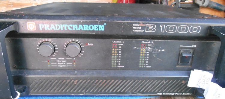 เพาเวอร์แอมป์ Praditcharoen B-1000 เพาเวอร์แอมป์มอสเฟส