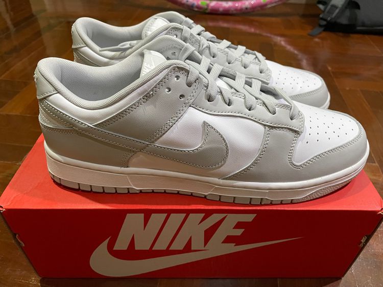 รองเท้า nike dunk low retro สีเทา สินค้าแท้ครบกล่อง รูปที่ 3