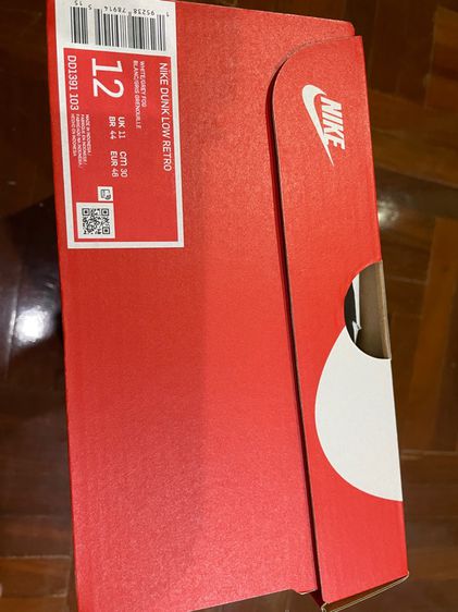 รองเท้า nike dunk low retro สีเทา สินค้าแท้ครบกล่อง รูปที่ 5