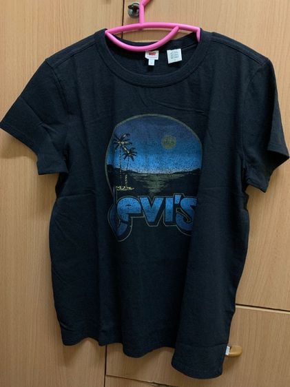 Levi's เสื้อทีเชิ้ต ดำ เสื้อยืด T-Shirt แขนสั้น LEVI’S สี BLACK