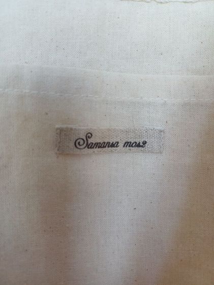 🚫ขายแล้วค่ะ (SOLD)🚫Samansa mos2 lace shopping bagผ้าลูกไม้สีครีม รูปที่ 3