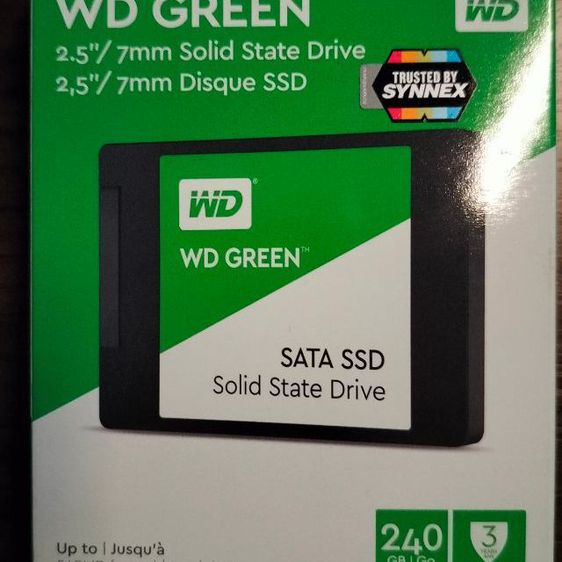 ที่เก็บข้อมูลและเมมโมรี่การ์ด WD Green SSD 240GB SATA III