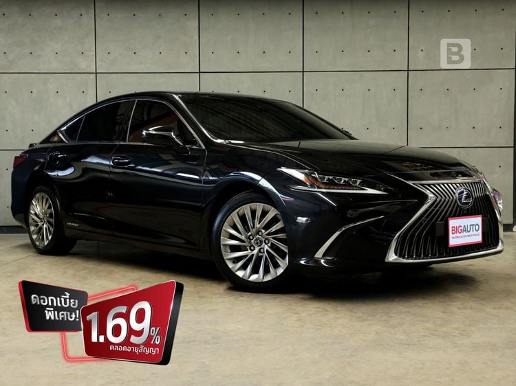Lexus ES300h 2020 2.5 Grand Luxury Sedan ไฮบริด ไม่ติดแก๊ส เกียร์อัตโนมัติ ดำ รูปที่ 1