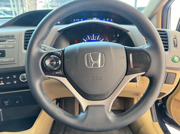 Honda Civic 2013 1.8 S i-VTEC Sedan เบนซิน ไม่ติดแก๊ส เกียร์อัตโนมัติ ดำ รูปที่ 3