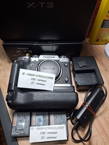 กล้องมิลเลอร์เลส กันน้ำ Body Fuji XT3 + Battery Grip + แบตเตอรี่แท้ 3 ก้อน fujifilm fujinon