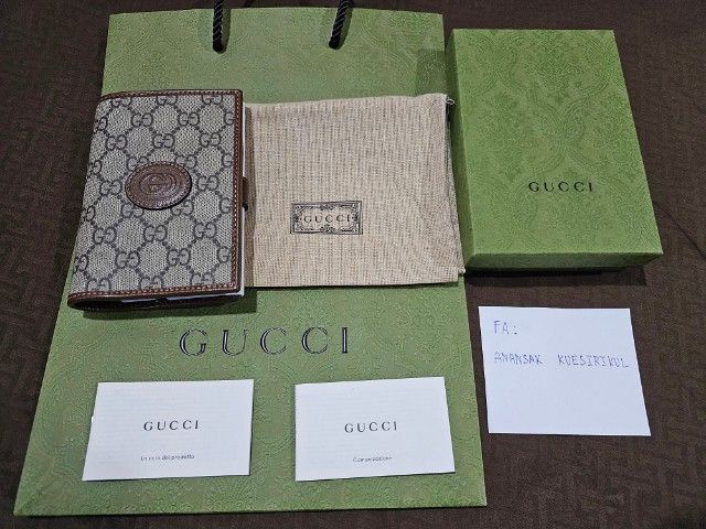 passport cover gucci แท้
อุปกรณ์ครบ, ออกshopไทย มีใบเสร็จ รูปที่ 17
