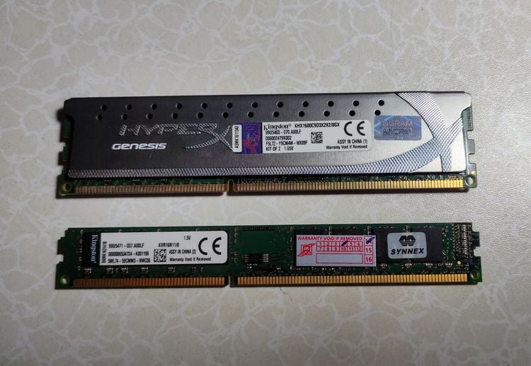 ที่เก็บข้อมูลและเมมโมรี่การ์ด แรม RAM DDR3 16GB(8+8)Kingston