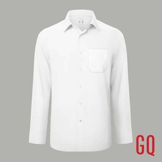 อื่นๆ EU 39 GQWhite™ Shirt(แท้)(ใหม่)เสื้อเชิ้ตแขนยาวผ้า สะท้อนน้ำ สีขาว รุ่นมีกระเป๋า (เชิ้ตขาว ใส่ได้ทั้งชายและหญิง)
