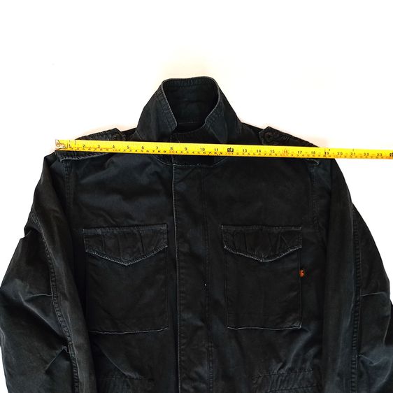 F001 เสื้อ  Alpha Industries Inc Black Cold Weather Coat Jacket Men's (USA.) รูปที่ 12