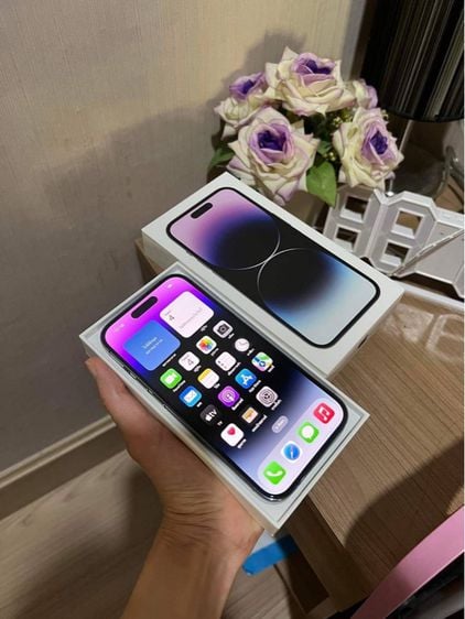 iPhone 14 โปรแม็ค 256 gb มือสองสภาพสวยอุปกรณ์มาครบกล่อง จอแท้แบตดีปกติ ผู้หญิงใช้งานเองรักษา เครื่องไม่เคยแกะไม่เคยซ่อม รูปที่ 3