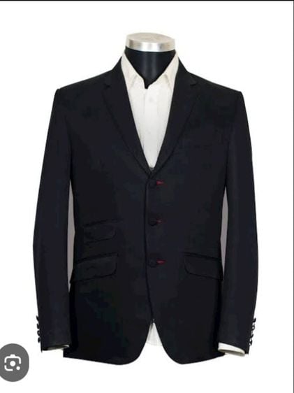 Santa Barbara polo  racquet club 
black pure wool
suit jacket
🔵🔵🔵
 รูปที่ 1