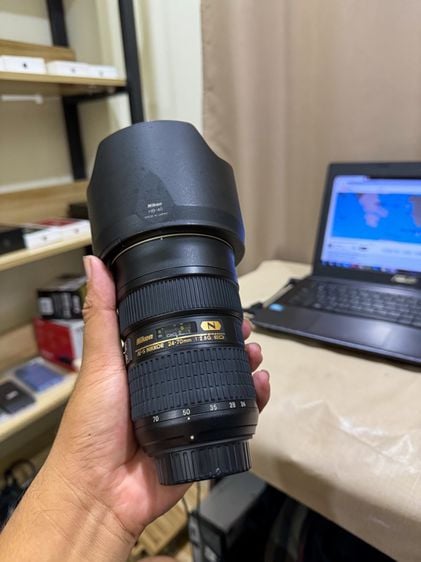 เลนส์ Lens Nikon AF-S 24-70 f2.8G ED Lens สภาพสวยมาก รหัส 9 การใช้งานปกติทุกอย่าง สอบถามได้ครับ