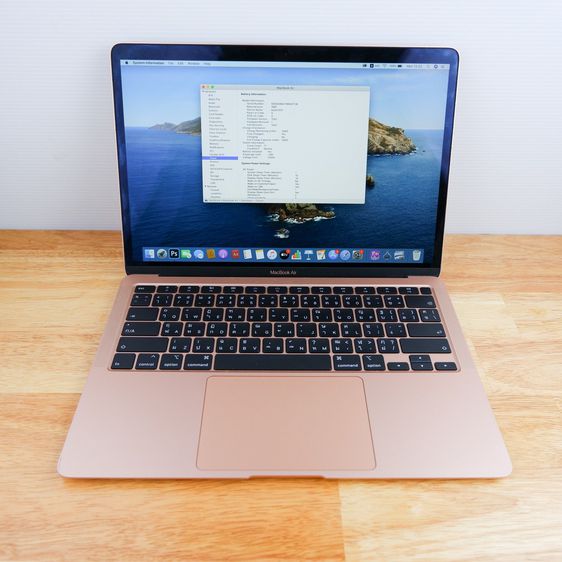 Apple Macbook Pro 13 Inch แมค โอเอส 8 กิกะไบต์ USB ไม่ใช่ MacBook Air ปี 2020 cpu i3 สีทอง
