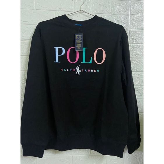 Polo ralph lauren Unisex Sweatshirt Black สเวตเตอร์โปโลลาร์ฟลอเรนท์