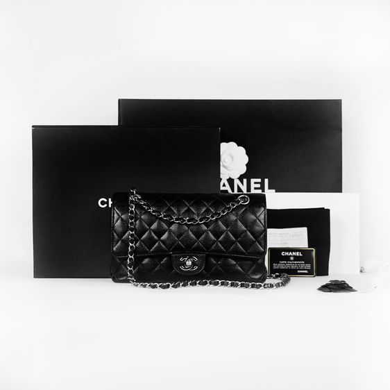 กระเป๋า Chanel Classic  Caviar SHW Holo 21 Fullset ใบเสร็จช็อปไทย รูปที่ 7
