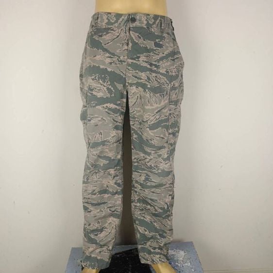 C413 🇱🇷 กางเกงทหารAIR FORCE ผ้าก้างปลา เอว 31-35 (ของแท้) อ่านรายละเอียดด้านล่างให้ครบ