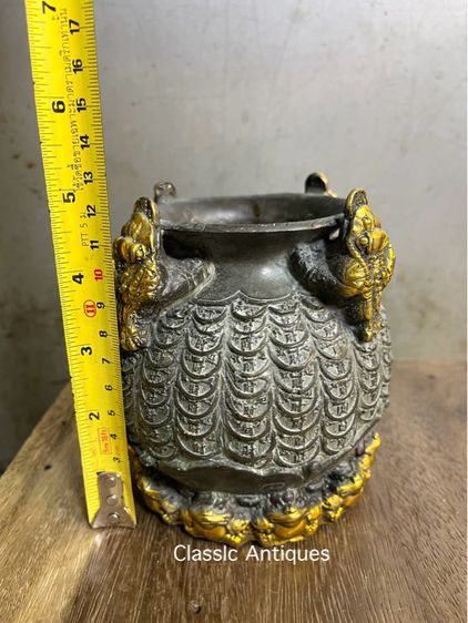 โถ กิมเซียมซู ทองเหลืองสะสมA2 รูปที่ 8