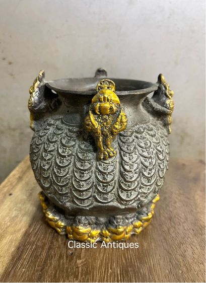 โถ กิมเซียมซู ทองเหลืองสะสมA2