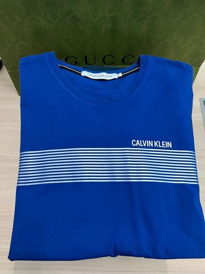 เสื้อเชิ้ต ดำ แขนสั้น เสื้อ Calvin Klein 