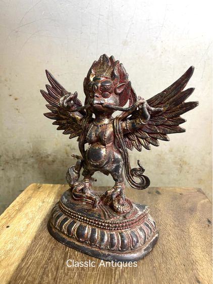 ครุฑยุดนาค ทิเบต ทองเหลืองสะสม รูปที่ 4