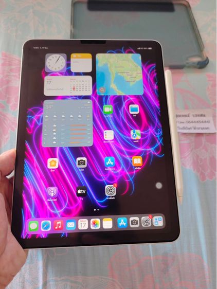 iPad Air5 M1 256GB ใส่ซิม5G WiFi Cellular แถมปากกา แถมเคส ได้ทั้งหมดตามรูป เจ้าของขายเอง