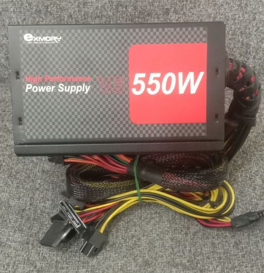 power supply  Delux V6 550W เต็ม  ฟรีค่าจัดส่ง